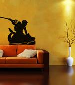 Small Poseidon Sea God Wall Decal Modern Graphic