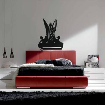 Large Fairy Statue Wall Decal Modern Graphic 1