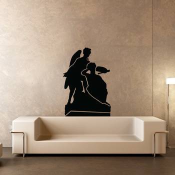 Large Winged Angles Wall Decal Modern Graphic 1
