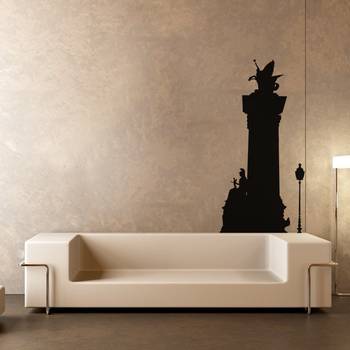 Medium Warrior Princess And Flying Horse Wall Decal Modern Graphic 1