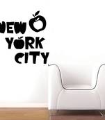 Large Apple New York Wall Decal Modern Graphic