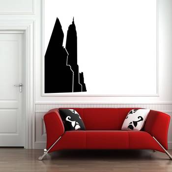 Large New York Skyscrapers Wall Decal Modern Graphic 1