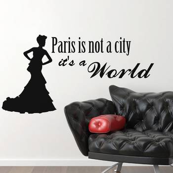 Small Paris, It’s a World Wall Decal Quotes 1