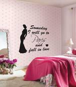 Small Fall In Love In Paris Wall Decal Quotes