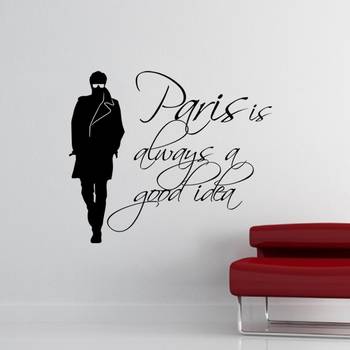 Medium Paris is Always a Good Idea Wall Decal Quotes 1
