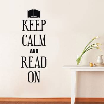 Medium Keep Calm And Read On Wall Decal Quotes 1