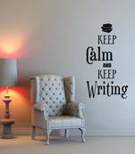 Medium Keep Calm And Keep Writing Wall Decal Quotes
