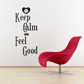 Medium Keep Calm And Feel Good Wall Decal Quotes 1