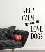 Large Keep Calm And Love Dogs Wall Decal Quotes