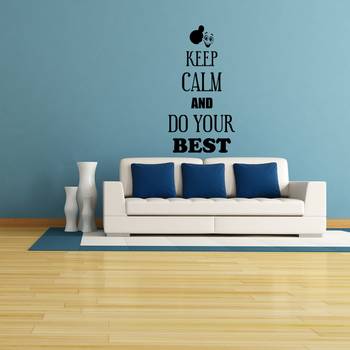 Medium Keep Calm And Do Your Best Wall Decal Quotes 1