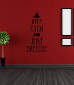 Small Keep Calm And Just Breathe Wall Decal Quotes
