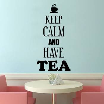 Medium Keep Calm And Have Tea Wall Decal Quotes 1