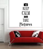Large Keep Calm And Take Pictures Wall Decal Quotes