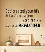 Small Colour Life Make it Beautiful Wall Decal Quotes