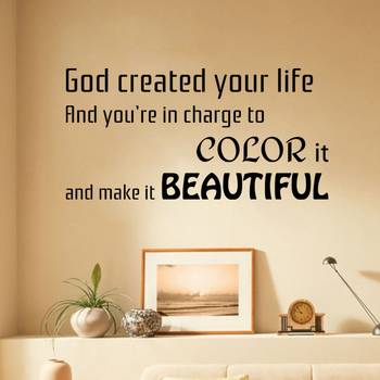 Large Colour Life Make it Beautiful Wall Decal Quotes 1