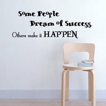 Large Make Success Happen Wall Decal Quotes 1