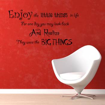 Small Enjoy Little Things Wall Decal Quotes 1