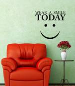 Large Wear a Smile Today Wall Decal Quotes