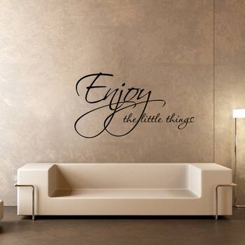 Small Enjoy The Little Things Wall Decal Quotes 1