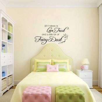 Medium Love Trust And Fairy Dust Wall Decal Quotes 1