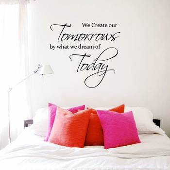 Small Dream Today Create Tomorrow Wall Decal Quotes 1