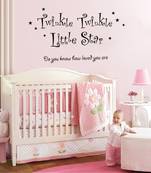 Large Twinkle Twinkle Little Star Wall Decal Quotes