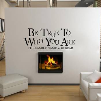 Medium Be True To Who You Are Wall Decal Quotes 1