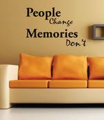 Large Memories Don’t Change Wall Decal Quotes