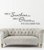 Small Sun Shine And Grace Wall Decal Quotes