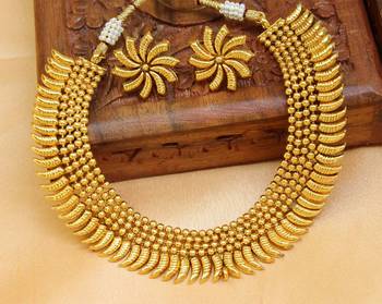 Gorgeous Designer Gold Plated  Necklace Set 1