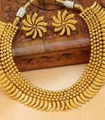 Gorgeous Designer Gold Plated  Necklace Set