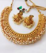 gold plated traditional necklace set