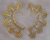 Golden Brass ear-cuffs 1