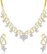 Interesting Gold And Rhodium Plated Neklace Set For Women