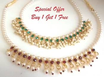 New offer buy 1 get 1 free pearl necklace 1