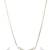 Peace Collection Silver Tanmaniya Locket Chain And Earrings Set For Women