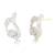 Peace Collection Silver Tanmaniya Locket Chain And Earrings Set For Women
