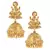 Gold polki jhumkas
