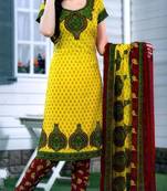 Exclusive daily wear printed synthetic dress material -ANSG1011SV