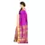 Magenta woven Art-Silk saree With Blouse