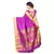 Magenta woven Art-Silk saree With Blouse