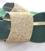 green plain silk footwear