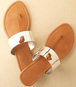 Brown plain fancy fabric footwear