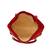Red Brocade Handbag with Golden Mango Motif