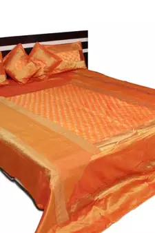 Designer Brocade bed cover
