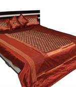 polysilk brocade bed cover