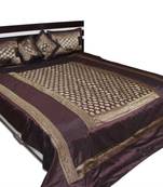 polysilk brocade bed cover
