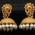 Gold gheru jhumkas