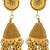 Gold metallic jhumkas
