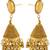Gold metallic jhumkas